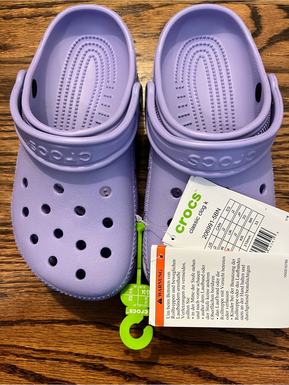 CROCS Kids Classic Clog in Lavender
